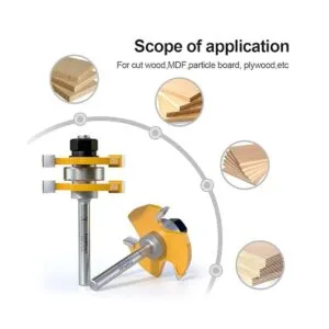 FivePears Juego de 2 brocas de ranura y lengeta con_4