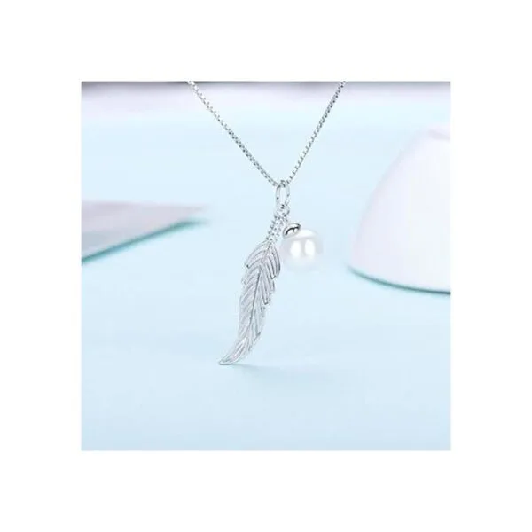 LGSY Colgante de plata de ley con forma de perla colgante_6