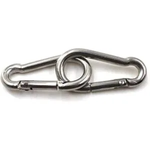 Flomore Mosquetón de resorte de acero inoxidable 304 con_3