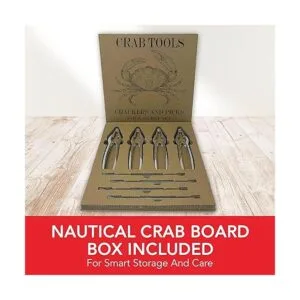 Smedley York Galletas de cangrejo de acero inoxidable y_4