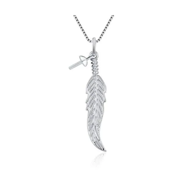 LGSY Colgante de plata de ley con forma de perla colgante_1