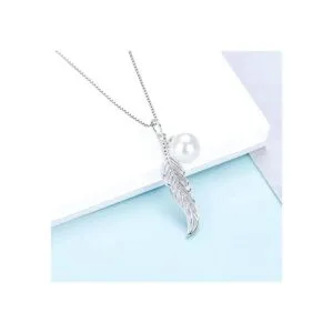LGSY Colgante de plata de ley con forma de perla colgante_5