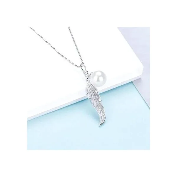 LGSY Colgante de plata de ley con forma de perla colgante_5