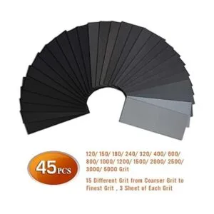 Atosun Papel de lija 45 unidades papel de lija_2