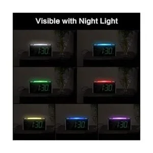 Reloj despertador digital para dormitorio 7 pulgadas con_6