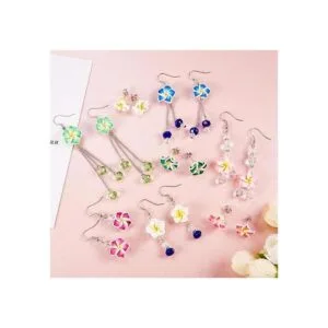 SUNNYCLUE 1 caja DIY hacer 16 pares de arcilla de polímero_6