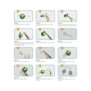 SUNNYCLUE 1 caja DIY hacer 16 pares de arcilla de polímero_4