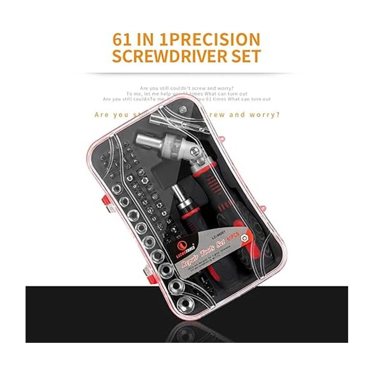 JENABOM Juego de destornilladores de trinquete 61 en 1_7