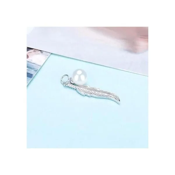 LGSY Colgante de plata de ley con forma de perla colgante_4