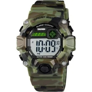 Boys Camouflage LED Sports Kids Watch Waterproof Digital_3