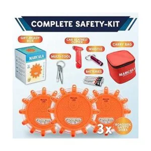 MARCALA Luces de emergencia LED para carretera paquete de_2