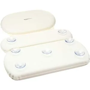 Almohada de cuello para bañera con ventosas impermeable_2