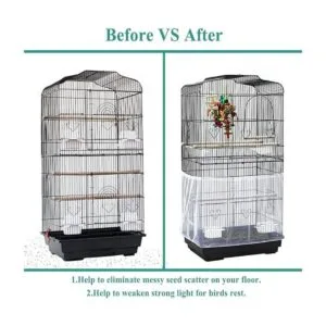 ASOCEA Jaula de pájaros cubierta universal ajustable para_4