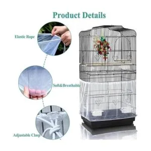 ASOCEA Jaula de pájaros cubierta universal ajustable para_3