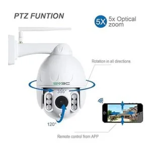 Cámara PTZ WiFi para exteriores SV3C HD 1080P 5X cámara_3