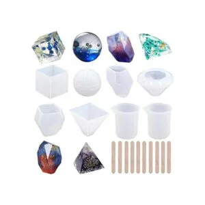 EuTengHao Juego de 18 moldes de resina de silicona_1