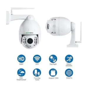 Cámara PTZ WiFi para exteriores SV3C HD 1080P 5X cámara_4