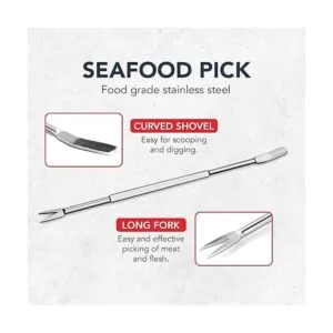 Smedley York Galletas de cangrejo de acero inoxidable y_6