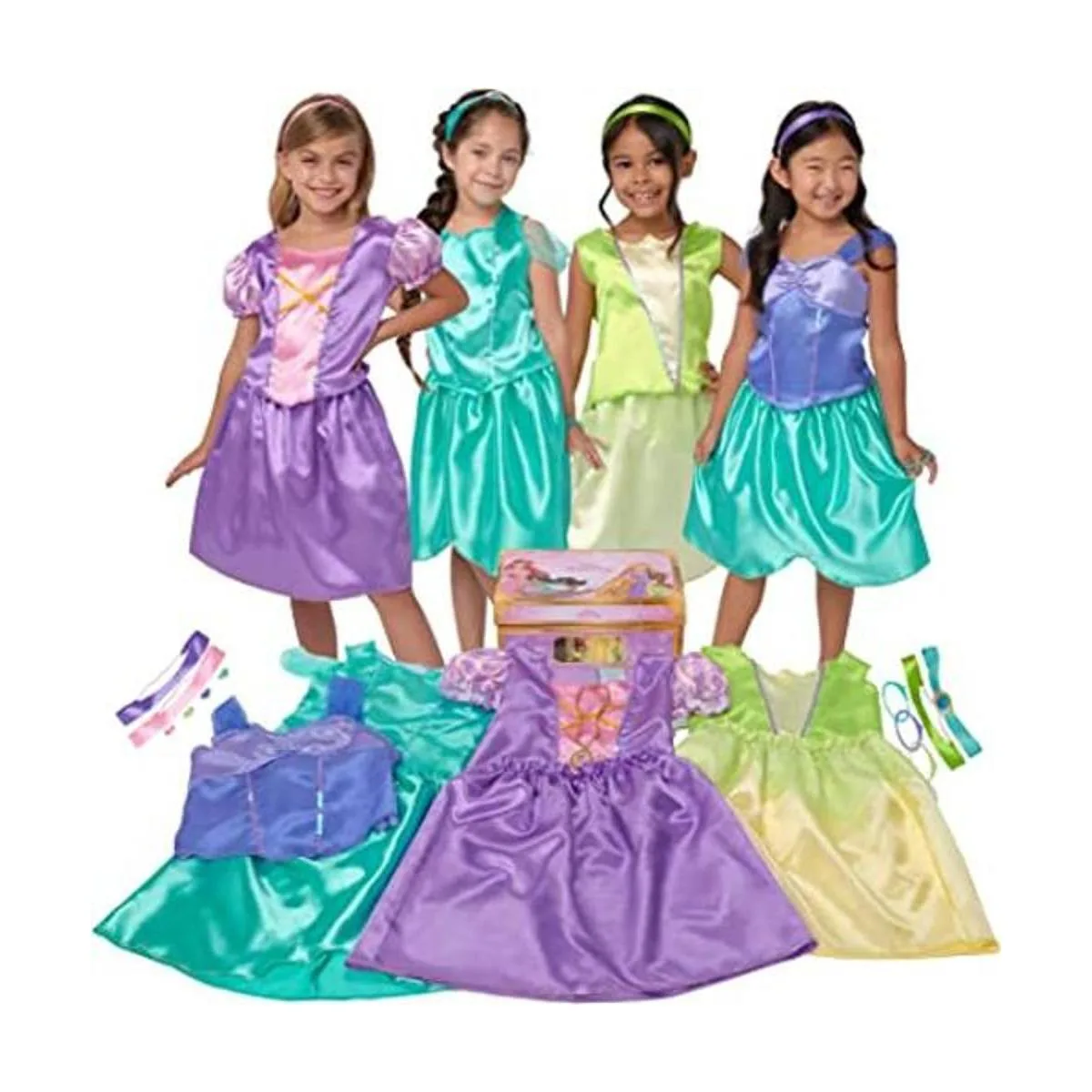 Disney Princess Traje de vestir de lujo Rapunzel Ariel_1