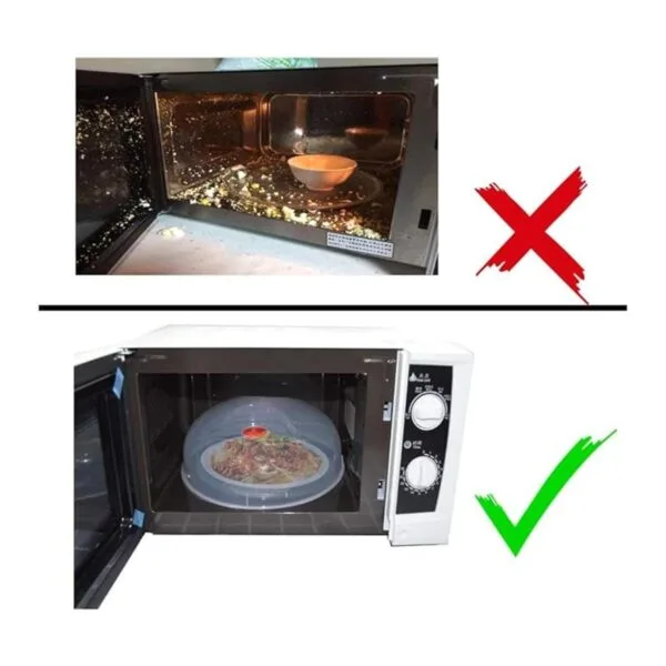 Cubierta grande para microondas para alimentos de fácil_6