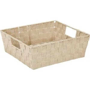 Simplify Bolsa grande con correa tejida cesta decorativa_2