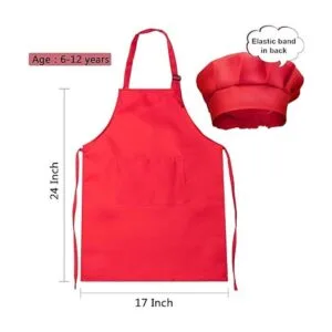 Chengu Juego de 6 delantales de sombrero de chef para_2