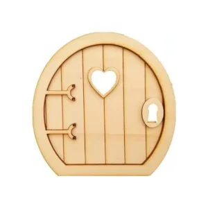 JANOU Juego de 6 adornos de madera para puerta de hadas_2