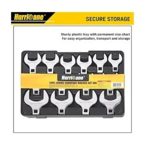 HURRICANE Juego de llaves de pie de gallina de 12_7