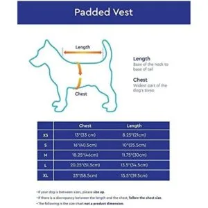 Gooby Chaleco acolchado para perro chaleco cálido con_2