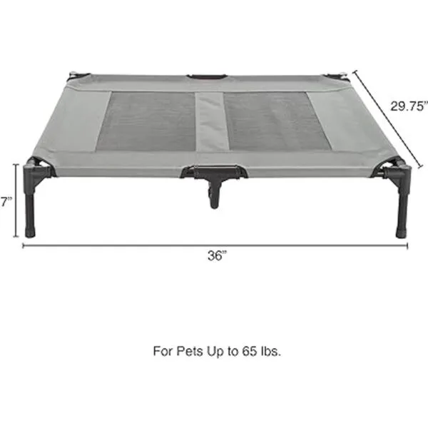 Elevated Dog Bed 24.5x18.5 Portable Bed for Pets with_2