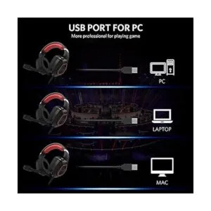 Fiodio Auriculares para juegos con sonido envolvente 7.1_3