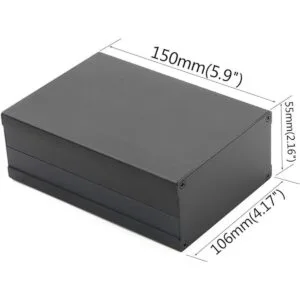 JIUWU Caja electrónica de aluminio para proyectos de_3