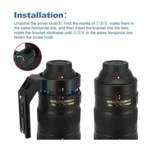 Haoge LMRN25 Soporte de anilla de repuesto para Nikon AFS_6