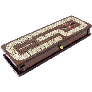 House of Cribbage Tablero continuo de cangrejo caja con_3