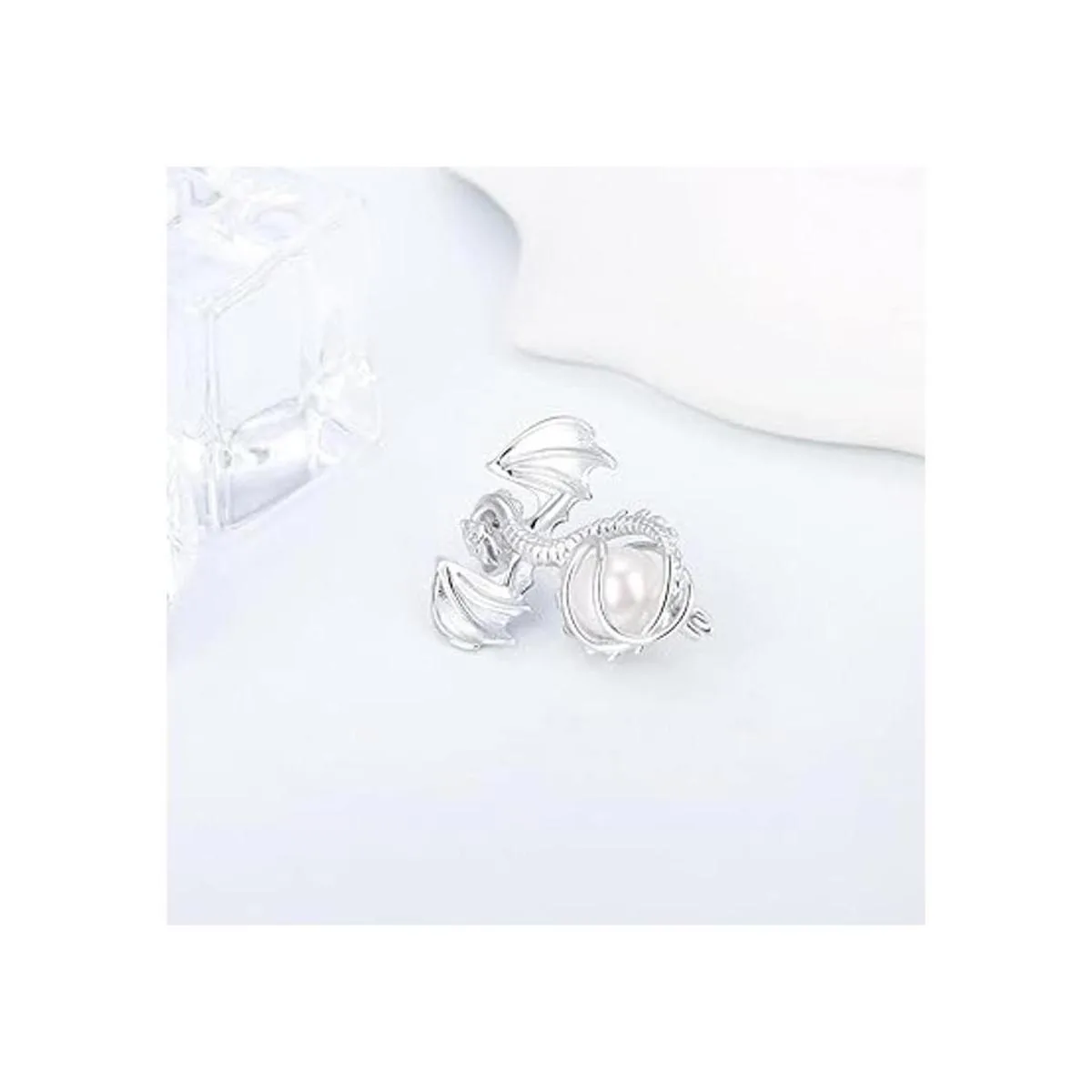 LGSY Colgantes de jaula de perlas de dragón de plata de_2