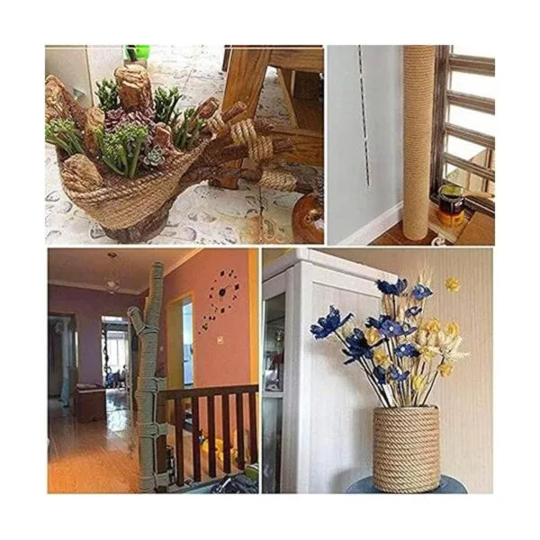 Cuerda de yute 100 natural 14 de pulgada x 165 pies_5