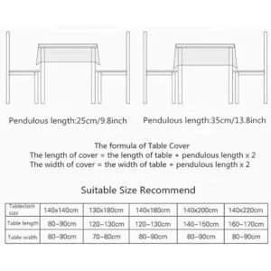 LeLehome Mantel de encaje bordado con flores cafés color_7