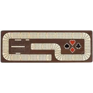 House of Cribbage Tablero continuo de cangrejo caja con_6