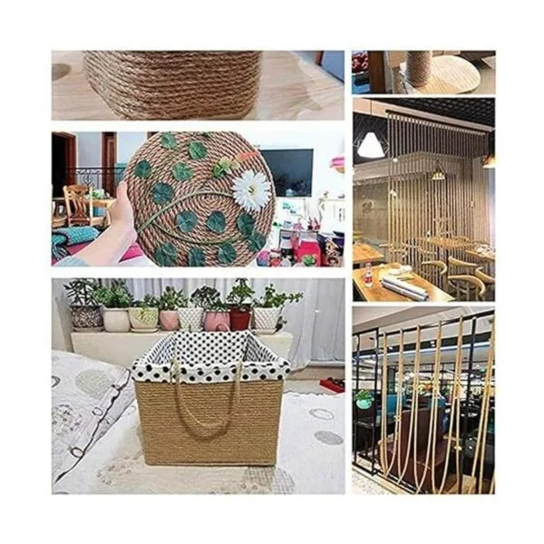 Cuerda de yute 100 natural 14 de pulgada x 165 pies_6