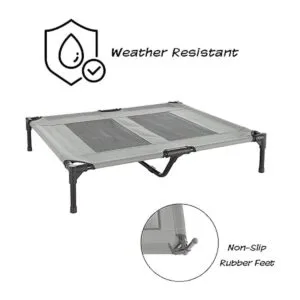 Elevated Dog Bed 24.5x18.5 Portable Bed for Pets with_3