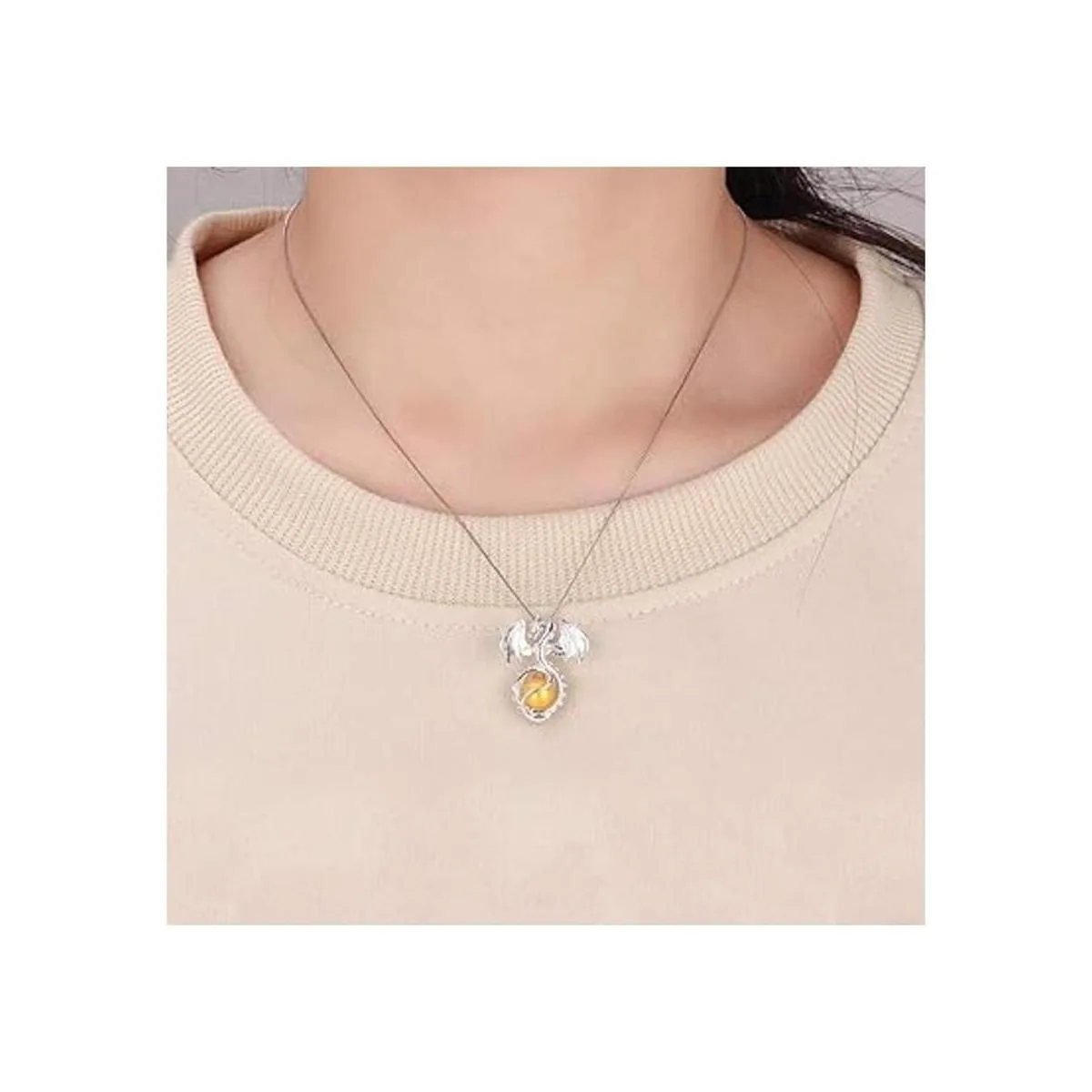 LGSY Colgantes de jaula de perlas de dragón de plata de_6