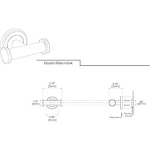 Gatco 4245AMX Latitude II Gancho doble para bata color_3