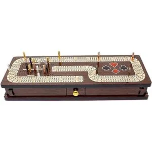 House of Cribbage Tablero continuo de cangrejo caja con_4