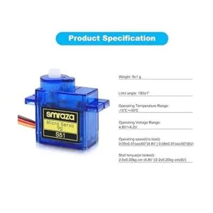 Smraza SG90 9G Micro Servo Metal Kit de motor engranado_3