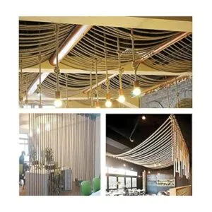 Cuerda de cáñamo natural de 50 pies x 1 pulgada cuerda de_7