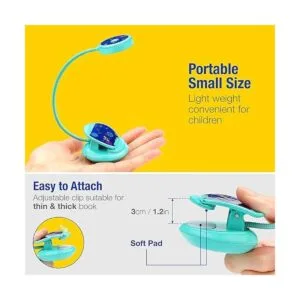 Cute Recargable 4 LED 3000K Cuidado de Ojos Luz Libro_3