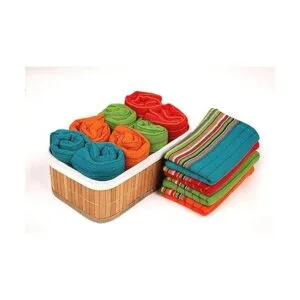 Toallas de cocina a rayas de salsa 100 algodón_4