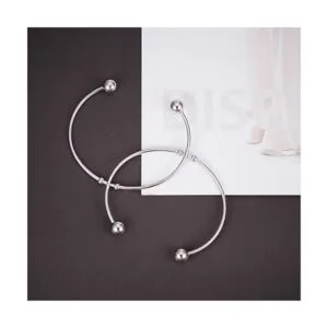 PH PandaHall 20 pulseras abiertas de acero inoxidable para_5