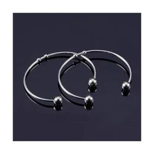 PH PandaHall 20 pulseras abiertas de acero inoxidable para_2