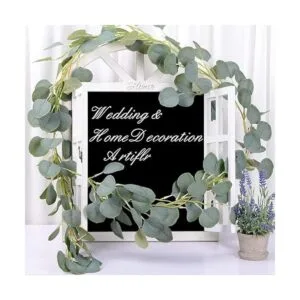 Artiflr Guirnalda de eucalipto artificial de seda_7